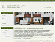 Tablet Screenshot of bansteadvillageclinic.com